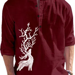 limro Men Solid Cotton Blend Straight Kurta-picture-20