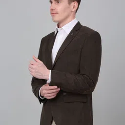 cantabil Men Striped Single Breasted Formal Blazer image 3