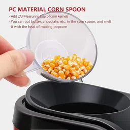 palamu Oil Free Hot Air Popcorn Cookware, Home Use Electric Mini Popcorn Maker Machine PMUPMRDF40E MINI POPCORN MAKER RED 200 L Popcorn Maker image 3