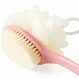 mutlioz Pa-Bath Brush 2 IN 1 Back Body Bath Brush with Bristles and Loofah Back Scrubber image 5