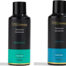 dopamineshop Memories + Driven Perfumed Deo Spray For Man | Long Lasting Smell | 150ml x 2 Deodorant Spray - For Men-picture-16