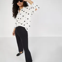 sassafras Women Boxy Fit Printed Spread Collar Casual Shirt image 2