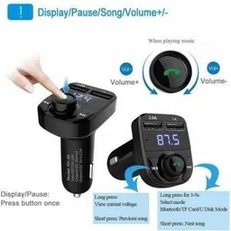 hybite v2.0 Car Bluetooth Device with FM Transmitter, Car Charger image 5