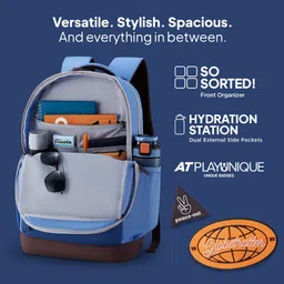 american tourister Large 32 L Backpack Mate 3.0 Style 02, 32 Lts Unisex College Backpack with Front Organizer image 4