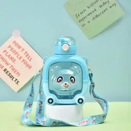 ebuy Cute Bear Shaped Sipper Water Bottle For Kids. With Straw, Strap And Stickers.-picture-13