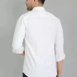 jessnx Men Regular Fit Solid Spread Collar Casual Shirt image 2