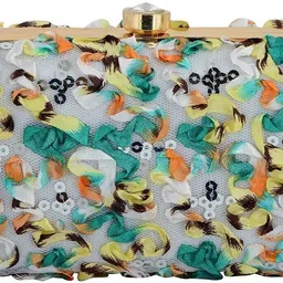 tooba handicraft Casual Multicolor Clutch-picture-15