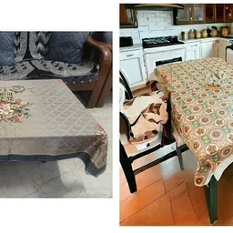 kashhtu Polyester 6 Seater Floral Table Cover-picture-21