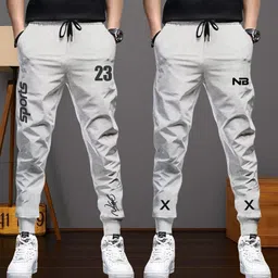 nb nicky boy Pack of 2 Men Printed Grey, Grey Track Pants-picture-34