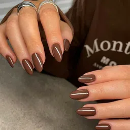 tanvi27 Nail Lacquer Quick Dry Long Lasting Choco brown Nail Polish Choco brown image 2