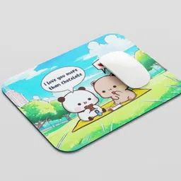 UNIARAWALAS Non-Slip Brain ,DUDU BUBU Cartoon MPM-135 Non Slip Base Mousepad image 2