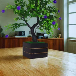 goswami enterprises Artificial Plant for Home & Office Decor | Small Decorative Plant with Pot Bonsai Artificial Plant with Pot image 2