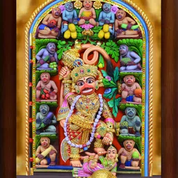 Shree Kashtbhanjan dev salangpur dham photo frame, Wall (10X14 Inches) Religious Frame-image-2