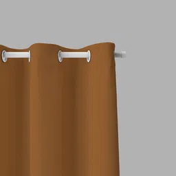 parda online Butter Gold Polyster Solid 9ft Blackout Eyelet Window/Door (1 Pc) image 2