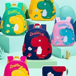 toysm 3D Dinosaur Kids Bag Soft Preschool & Kindergarten School Bag Lightweight School Bag image 4