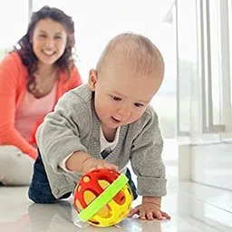 enorme Colorful Shake and Grab Non Toxic Soft Ball Teether Rattle Toy for Babies Rattle image 3