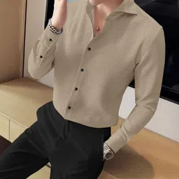 torontocn Men Regular Fit Solid Party Shirt-picture-24