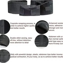 generic AGF Enterprise Post Pregnancy Abdominal Belt, 3-in-1 Maternity Support Band (black) image 3