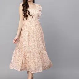 aayu Women Fit and Flare Multicolor Ankle Length Dress-picture-26