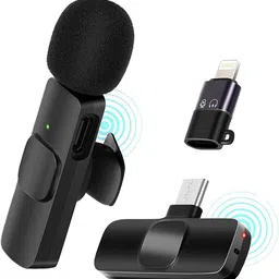 explorer ™ Latest New Technology iPhone And Type C Supported K8 Wireless Microphone Lapel Mic System for YouTube Facebook Live Stream TikTok Video Recording Vlog Plug & Play Lavalier Noise Reduction No APP & Bluetooth Needed Collar Mic-picture-26