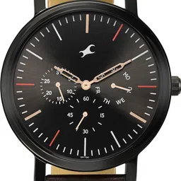 fastrack Alpha Black Dial Analog Watch - For Men 3276NL03 image 3