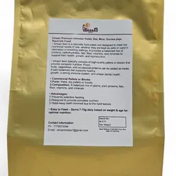 ishaan Hamster,Rat,Guinea pig, Squirrel Food,Nutritionist Choice,All Life Stage 1 kg Dry Adult Hamster Food image 2