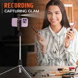 CHG Long Selfie Stick Tripod With Light, Tripod, Tripod Kit, Tripod Ball Head image 2