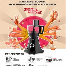 butterfly ELEKTRA 750 W Juicer Mixer Grinder image 2