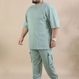 bushirt Tshirt Pant Co-ords Set image 5