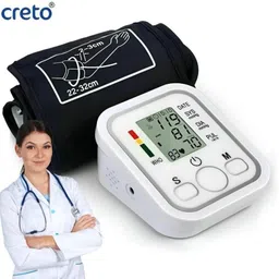 CRETO Upper Arm BP Machine – Automatic Measurement with Voice Announcement feature Bp Monitor-picture-18