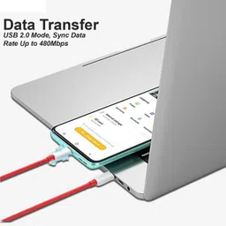 SAIBABA USB Type C Cable 1.5 A 1 m Copper Type C To Type C Mobile Data Charging Cable image 4