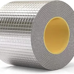 Leakage Repair Aluminium Waterproof Tape for Surface Crack, Roof Waterproof Tape for Plastic, Metal, Concrete Repair tape (10CM*5M (Pack Of 1)) Pipe Repair Solution Aluminium Tape (Manual)-image-50