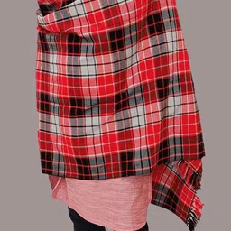 Vrinde Wool Checkered Men Shawl image 2