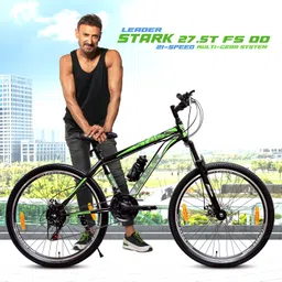leader Stark 27.5T 21-Speed MTB Cycle for Men | Dual Disc Brake, Front Suspension 27.5 T (inch) Mountain Cycle image 3