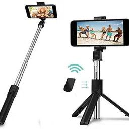 Mukkaram Traders Selfie Stick with Remote Extendable Tripod Stand for Smartphone Photography Bluetooth Selfie Stick-picture-15