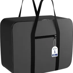 CHAMPARAN Rexine Zipper Underbed Storage Bag with Handle|Small|Gr Cotton Laundry Bag-picture-46