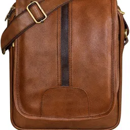 kavrixa Orange Men & Women Sling Bag Tan Stylish Faux Leather Cross Body Sling Bag For Men KX-SL04-picture-17