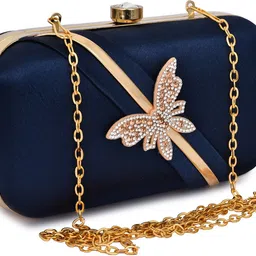for the beautiful you Party, Casual Blue Clutch - Regular Size image 4