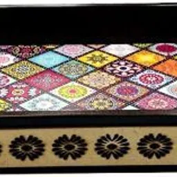 angira handicarft Wooden Serving Tray/Decorative/Multipurpose AHS-WOODENTRAY0037_1310 Tray-picture-14