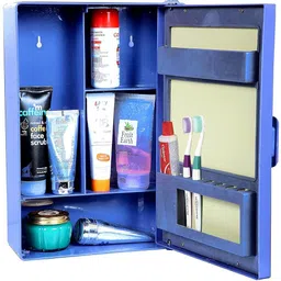 zahab bathroom cabinet with mirror Plastic Wall Shelf image 3