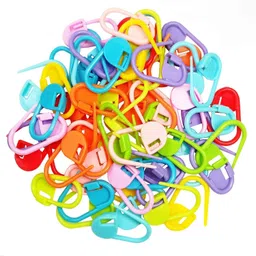 pransunita Crochet Locking Stitch Markers for Knitting 25 pcs, Designed to Hook into The Knitted or Crocheted Stitch so it Will not Slip Out-picture-19