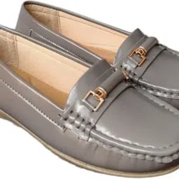 k-nine Trendy Ethnic Loafer Jutti for Women | Casual Wear-Black_Grey Casuals For Women image 2