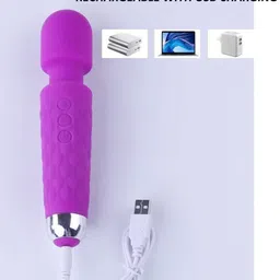 Bella Faccia Wand Massager Wand Massager with 10 Magic Vibrartion Modes, Whisper Quiet, Handheld, Cordless Massage for Neck, Shoulder, Back, Sports Recovery & Muscle Aches Massager image 2