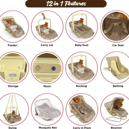 pandaoriginals Premium Quality Baby Bed with Soft Cushioning Convertible Bunk image 2