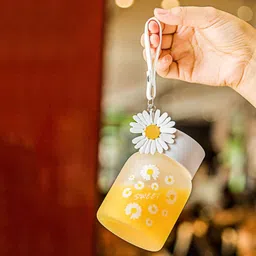 tinsuhg Pack of 1 Glass for Teen Girl Portable Waterr Bottle Mini Glass Bottle-picture-27