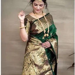 prihal art Unstitched Art Silk Kurta & Churidar Material Self Design image 4