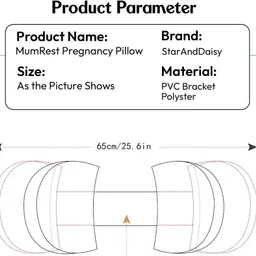 staranddaisy Cotton Pregnancy Pillow Pack of 1 Solid image 5