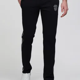 guapo Men Striped Black Track Pants-picture-24