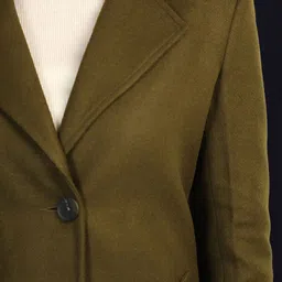 roadster Wool Solid Coat For Women image 2