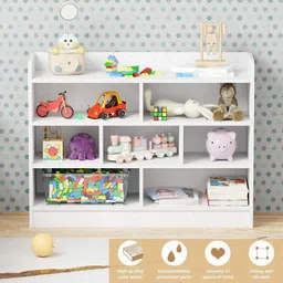 lukzer Engineered Wood Close Book Shelf image 5